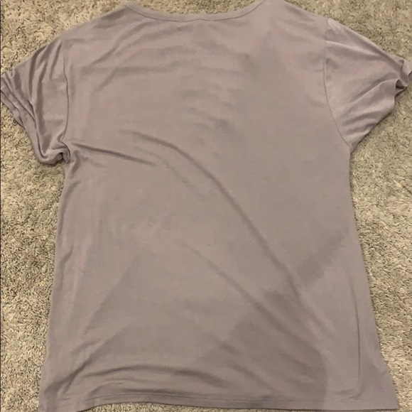 Purple tie up shirt - Picture 2 of 3